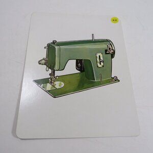 Peabody 60s Sewing Machine (1) card Vintage Artwork